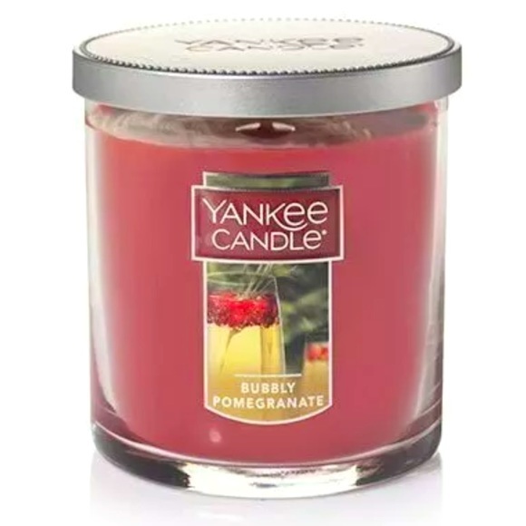 Yankee Candle Bubbly Pomegranate 7 Ounce Single Wick Small Jar Tumbler Candle